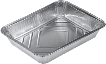 Aluminium schaal 1-vak diep 100st