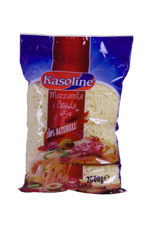 Mozzarella Gouda geraspt 45+ 2kg
