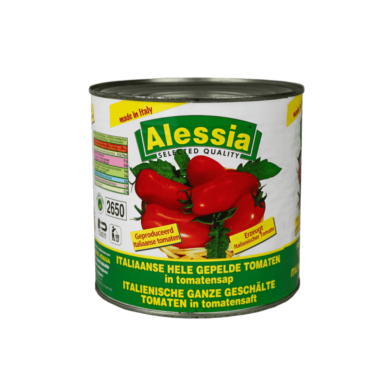 Bessee_artikelnr_3358 Gepelde tomaten Alessia 2,5kg