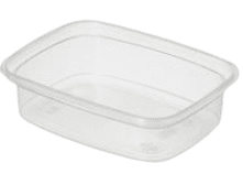 Sausbakje met deksel recht 125cc 250st