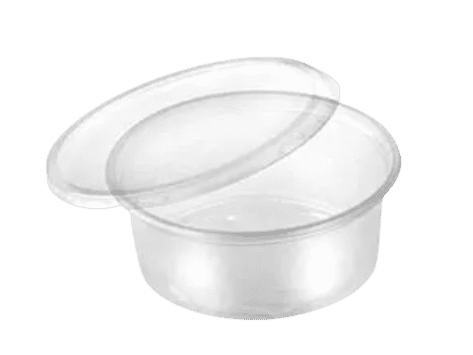 Saladebak rond met deksel 250cc 250st