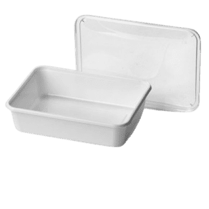 Plastic bak met deksel 750cc 100st