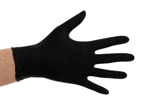 Nitril handschoen zwart (XL)100st