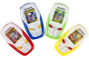 Watertelefoon spelletje 6x11cm 12st