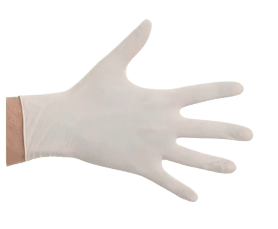 Latex handschoen wit (L)100st